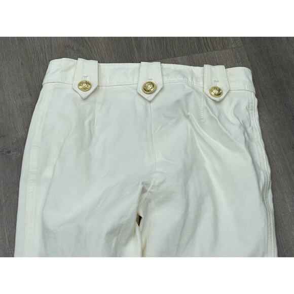 NWT Derek Lam 10 Crosby Women's Soft White Robertson Flare Trouser Pants Size 6 - Picture 6 of 15